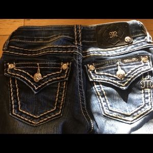 hemed size 24 boot cut miss me jeans